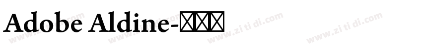 Adobe Aldine字体转换